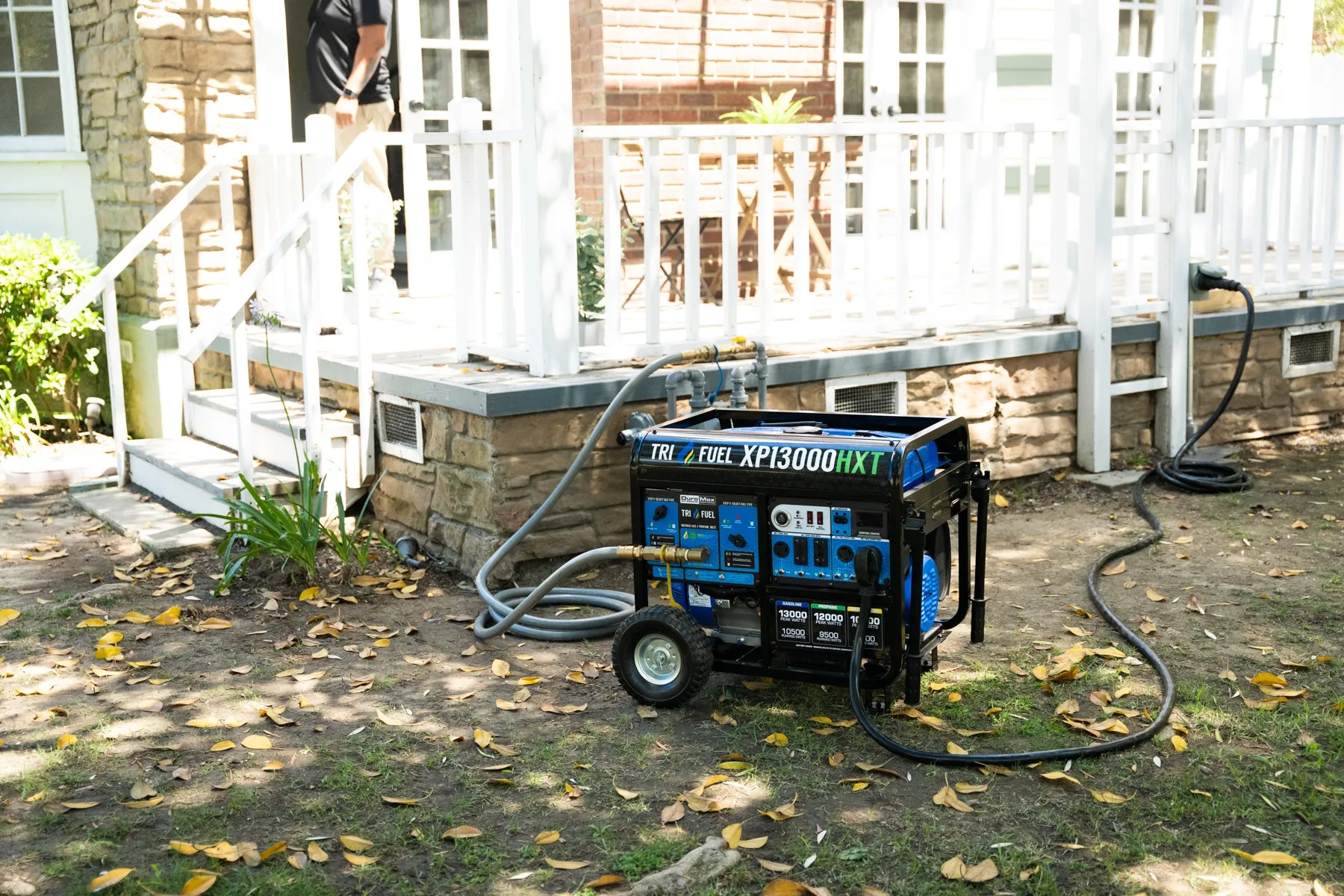 13,000 Watt Tri Fuel Portable HXT Generator w/ CO Alert