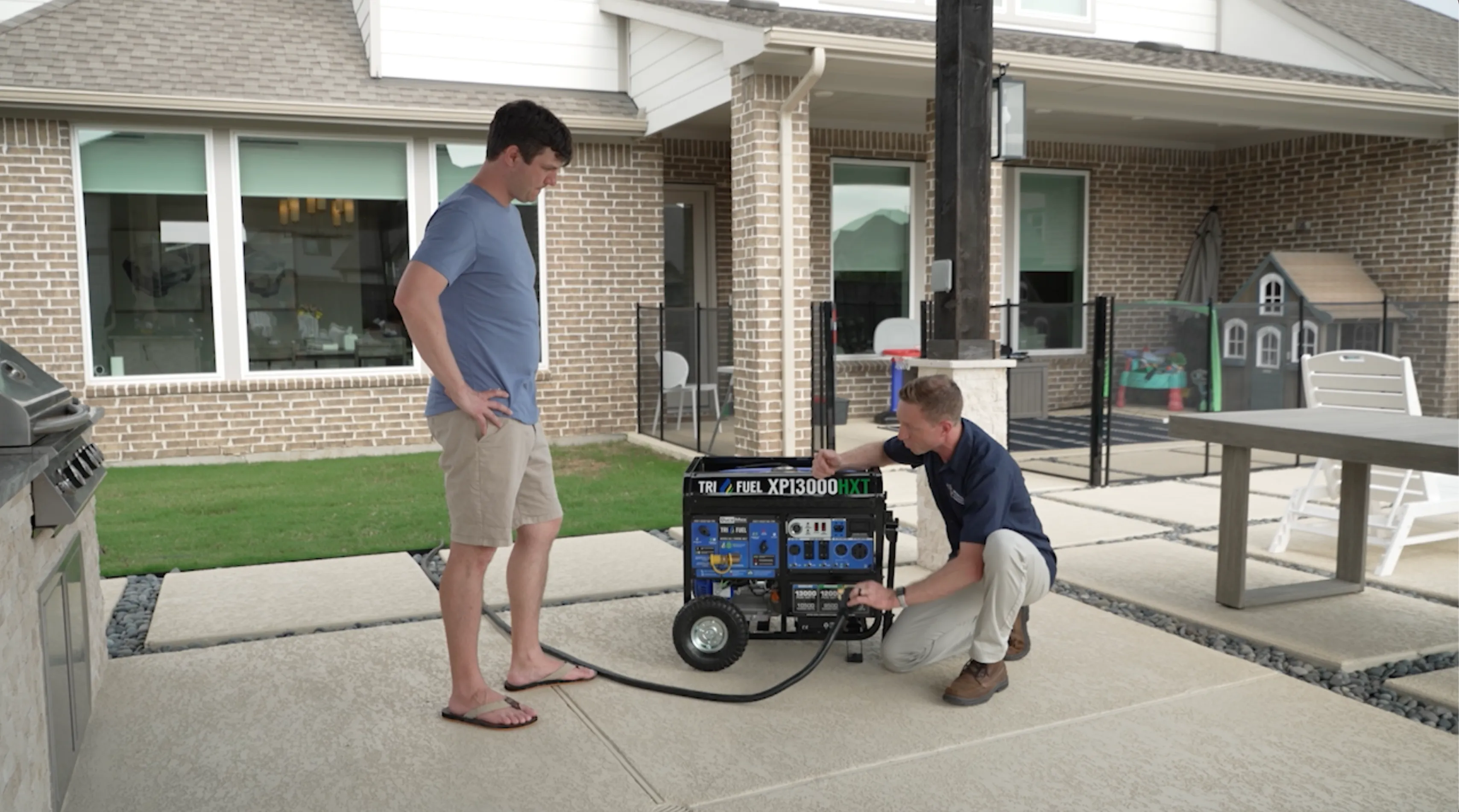 13,000 Watt Tri Fuel Portable HXT Generator w/ CO Alert