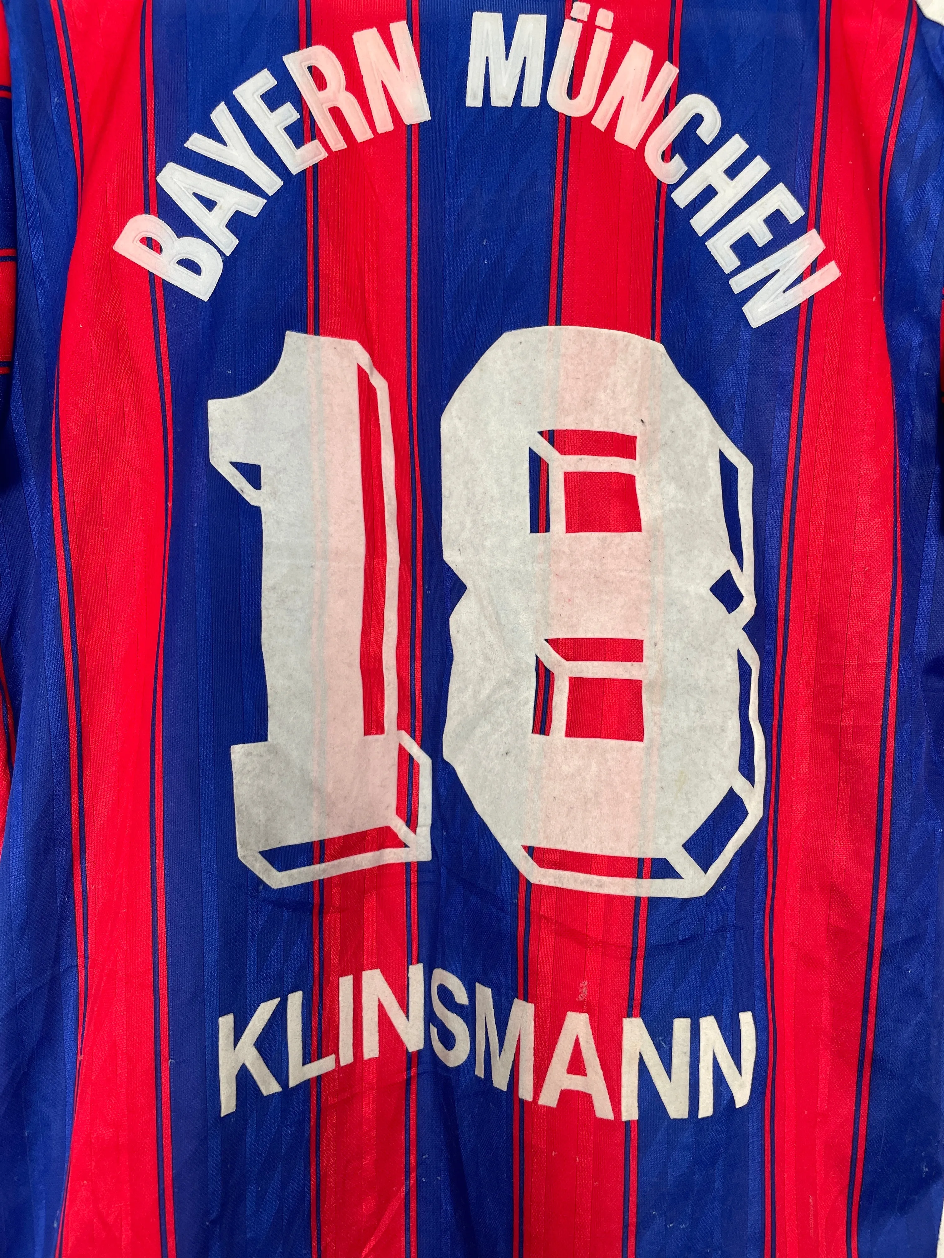 1995/97 BAYERN MUNICH KLINSMANN #18 HOME SHIRT (S) ADIDAS