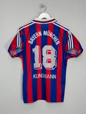 1995/97 BAYERN MUNICH KLINSMANN #18 HOME SHIRT (S) ADIDAS