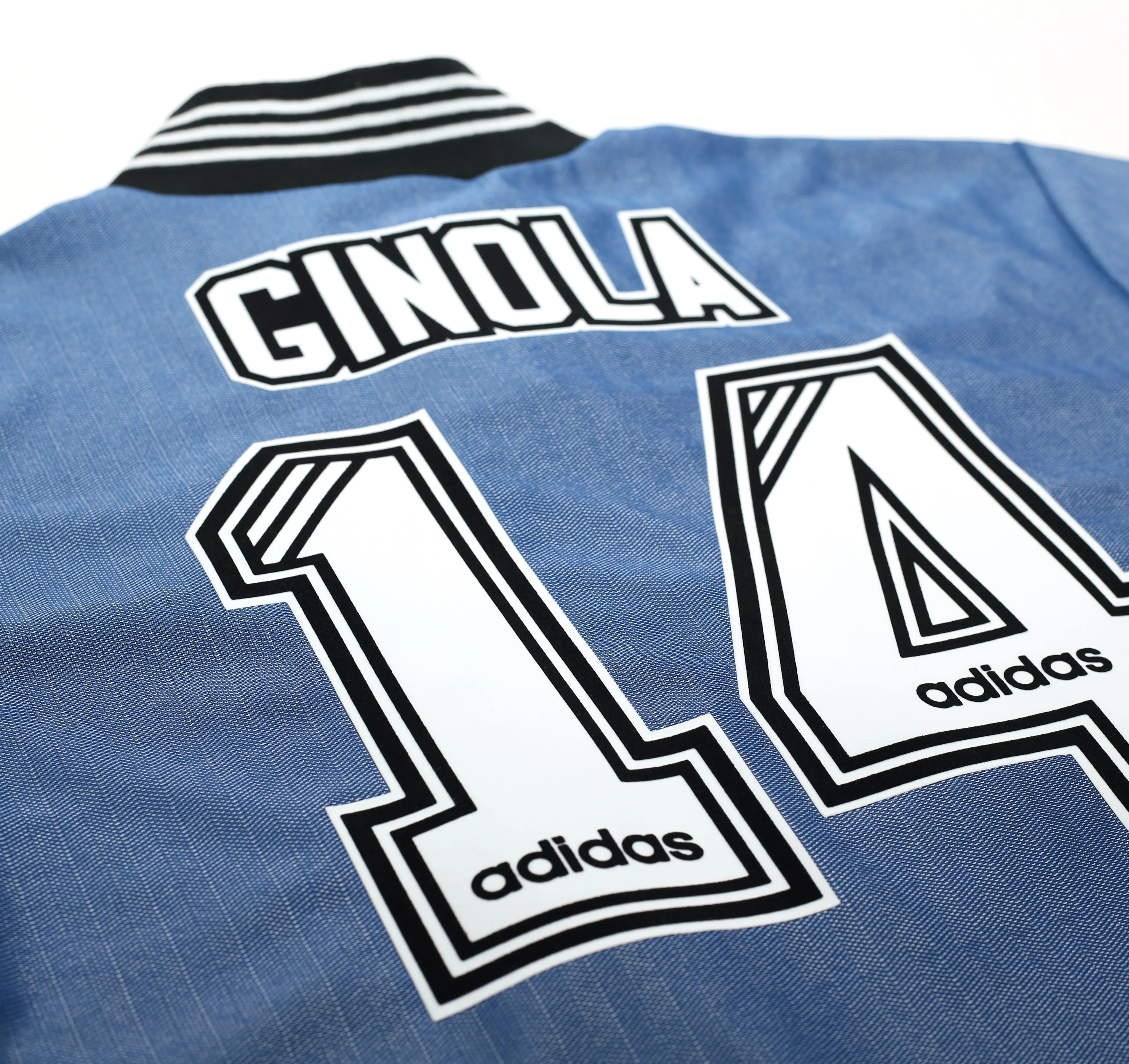 1996/97 GINOLA #14 Newcastle United Vintage adidas Away Football Shirt (M/L)