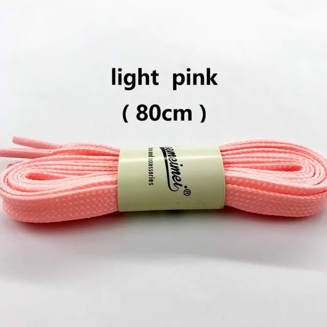 1pair 80-100cm sport luminous shoelace glow in the dark color fluorescent shoelace Athletic Sport shoe lace reflective shoelaces