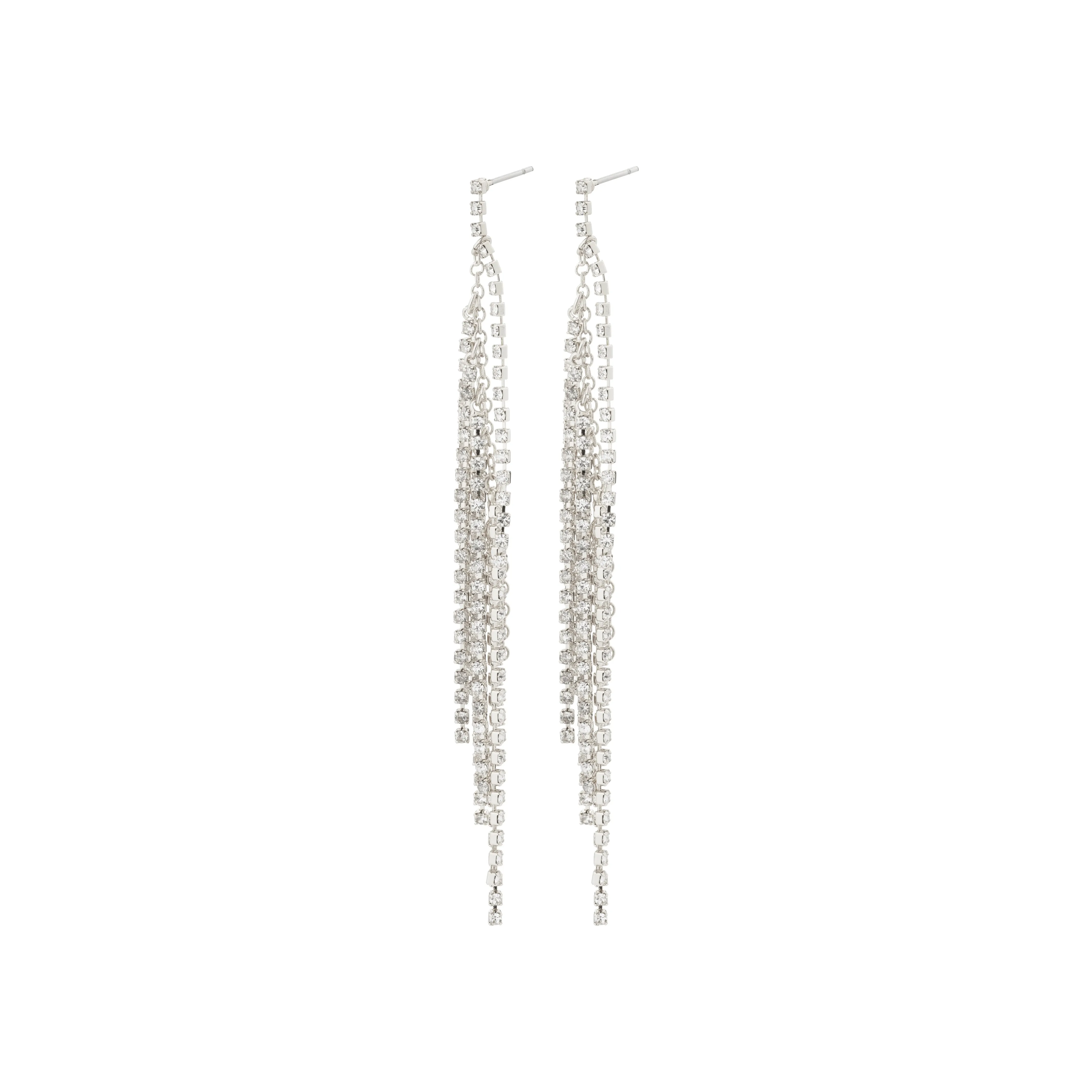 ADELAIDE crystal earrings silver-plated