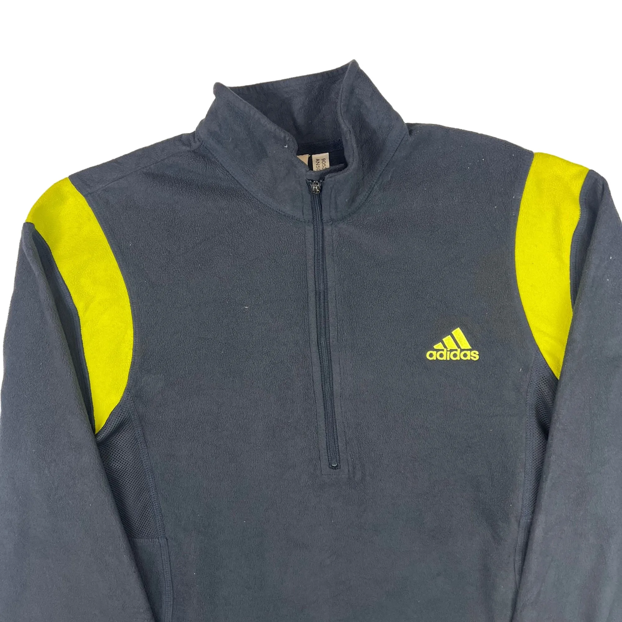 Adidas 90's Quarter-Zip Fleece Black Yellow