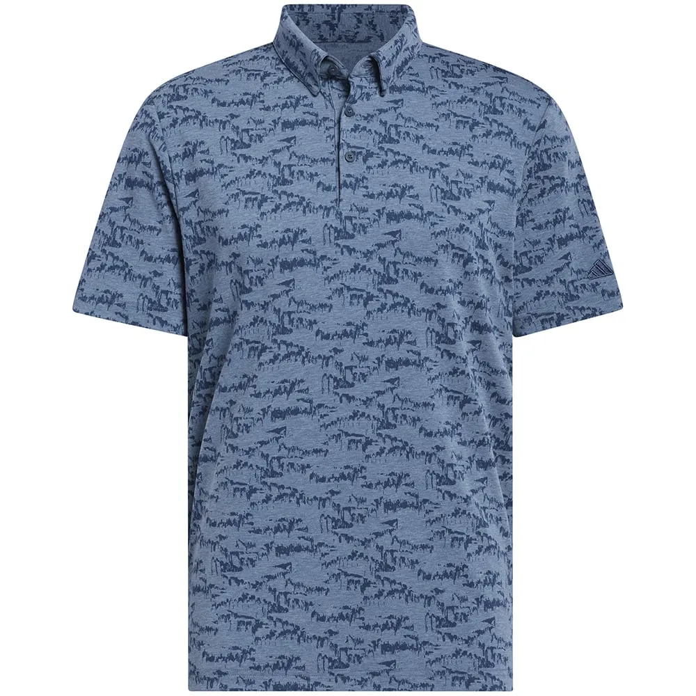 adidas Go-To Print Polo Shirt - Arctic Night