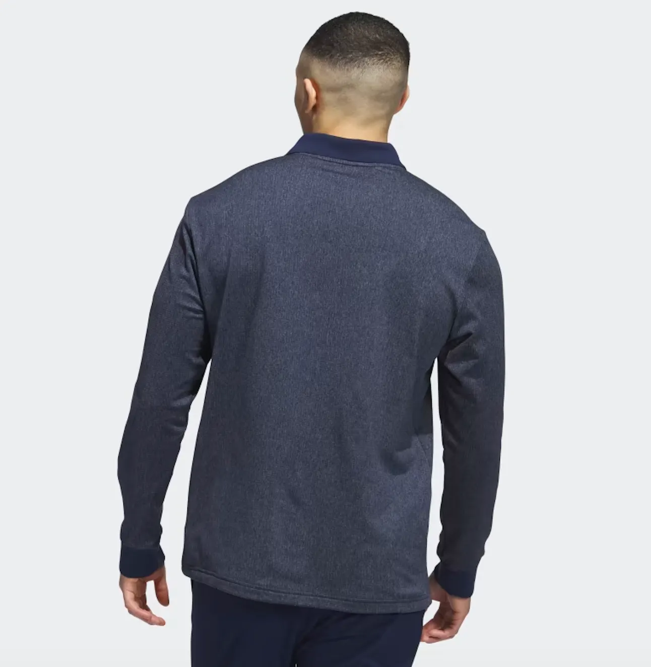 Adidas Long Sleeve Heathered Polo