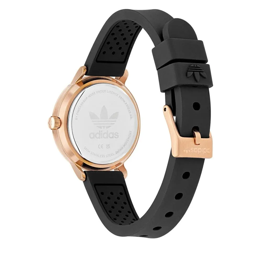 Adidas Original Black Dial And Rubber Strap Women Watch AOSY23026