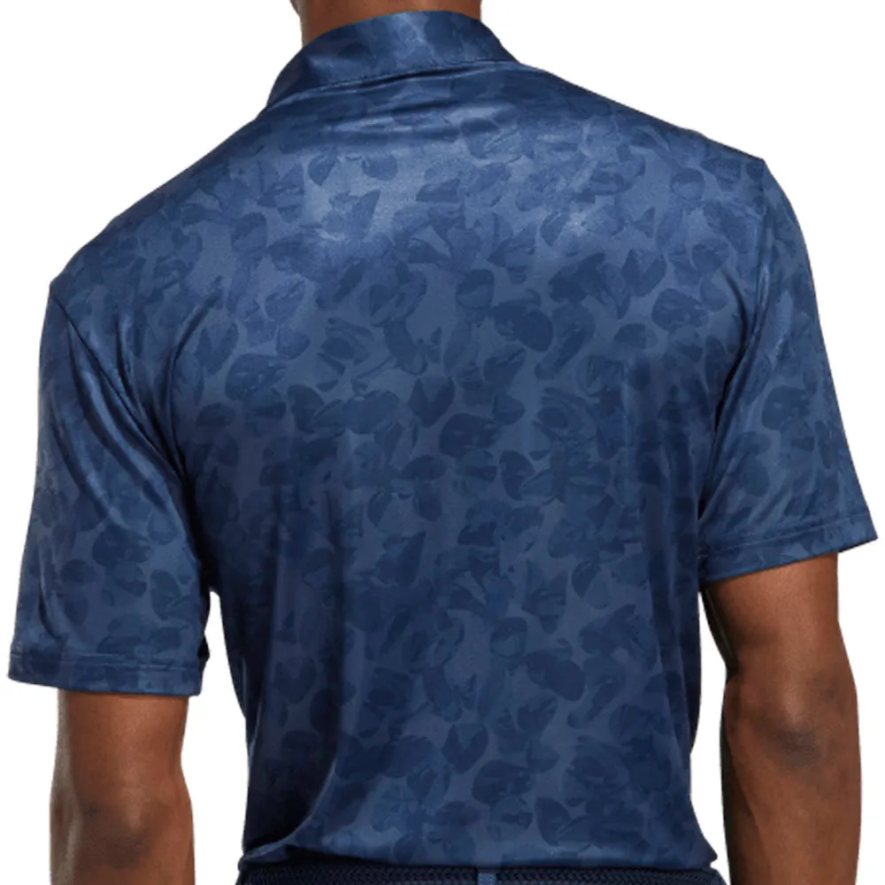 adidas Prisma Print Polo Shirt - Crew Navy/Night Indigo