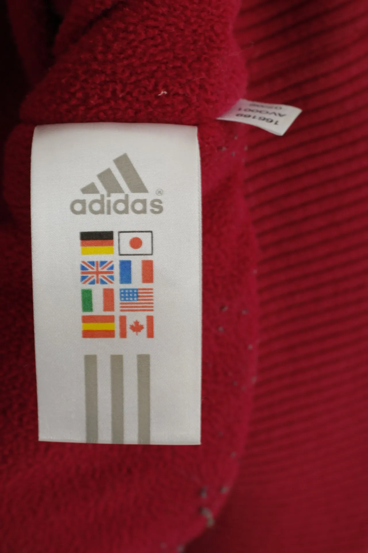 Adidas Women 18 L Jacket Maroon Padded Nylon Zip Up Bomber Warm Top