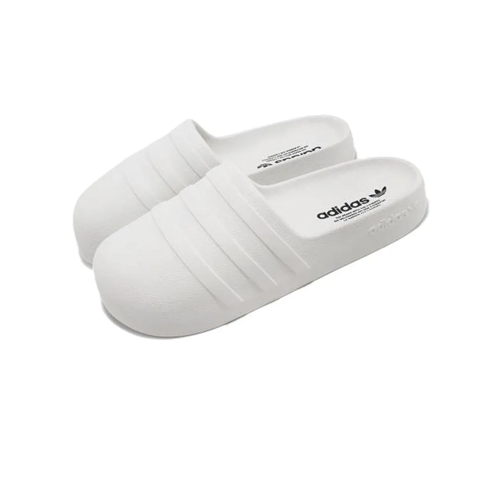 adiFOM adilette (White/White/Black)