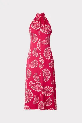 Adrian Paisley Print Dress