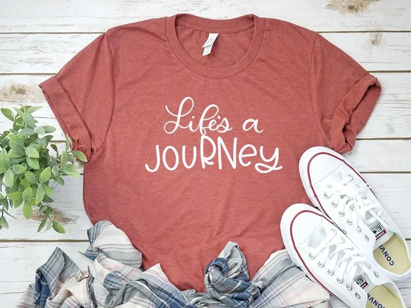 Adult Bella Canvas Tee | Life is a jouRNey Nurse Tee Shirt