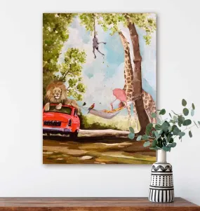 Afternoon In Africa Canvas Wall Art