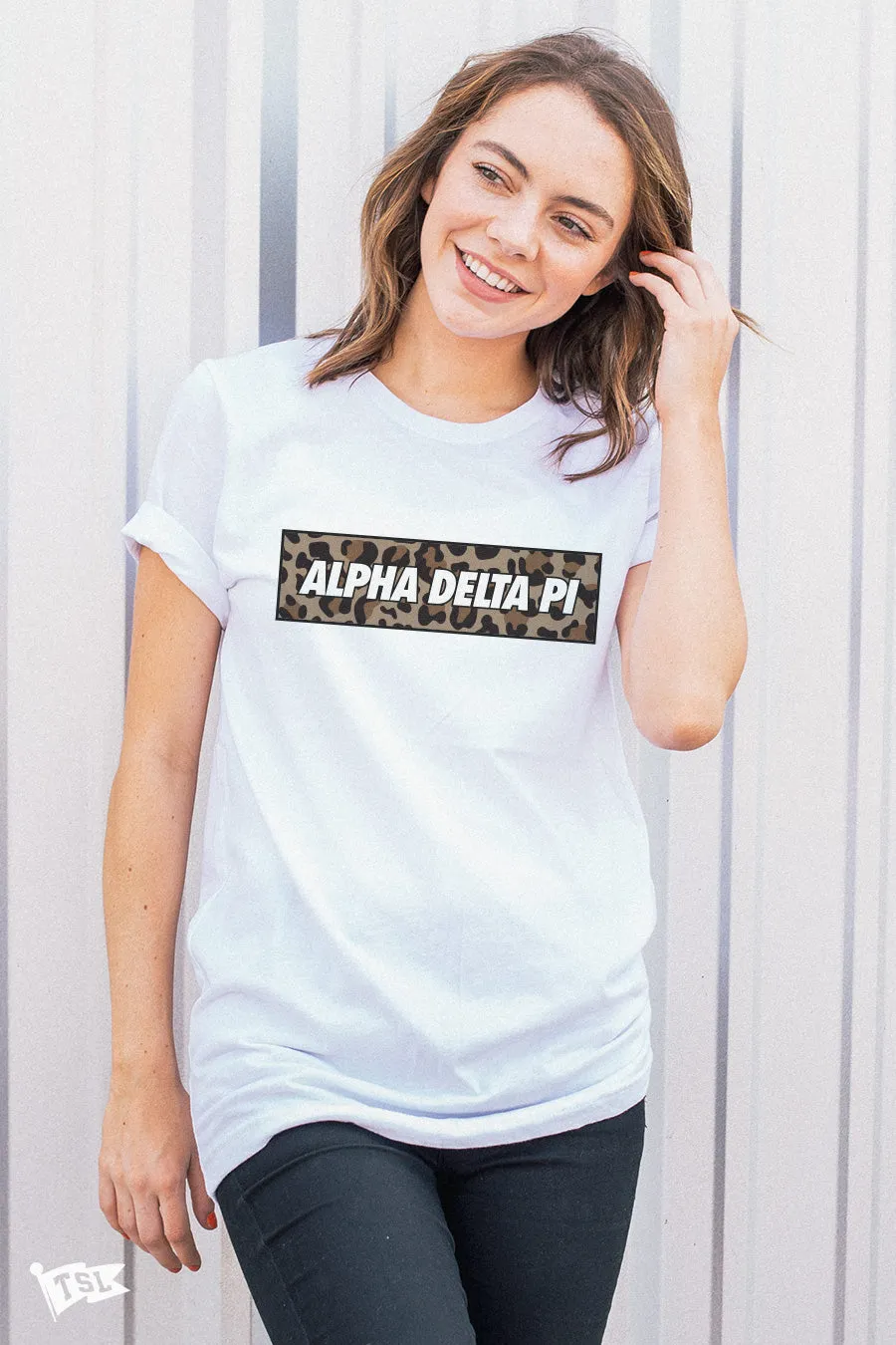 Alpha Delta Pi Leopard Tee