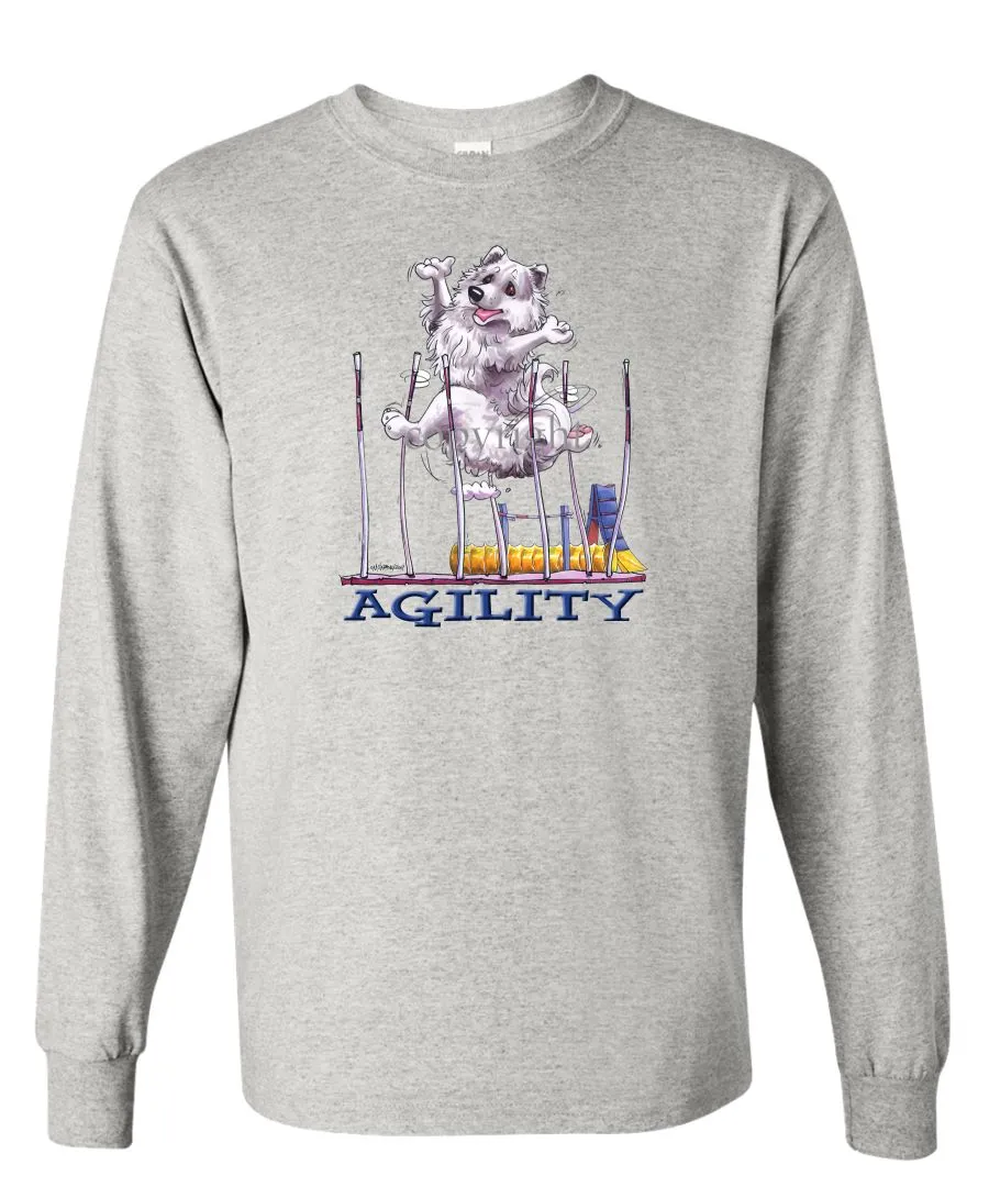 American Eskimo Dog - Agility Weave II - Long Sleeve T-Shirt