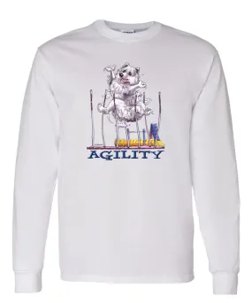 American Eskimo Dog - Agility Weave II - Long Sleeve T-Shirt