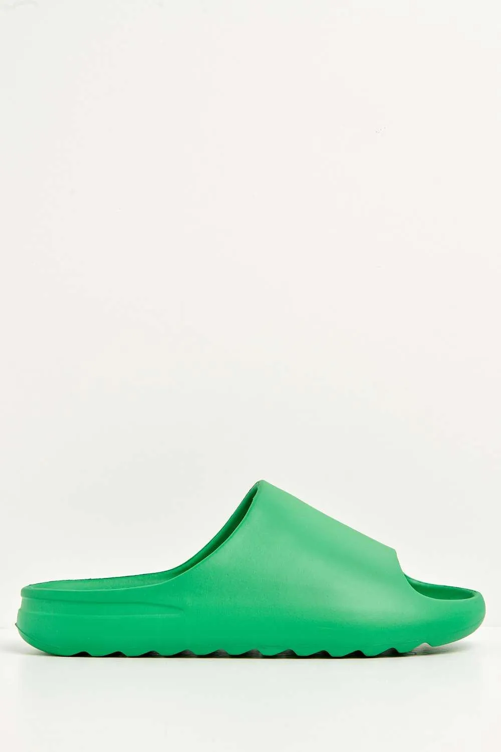 Aneeta Rubber Slider in Green