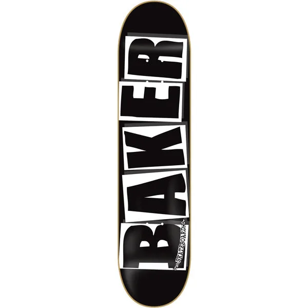 Baker Brand Logo Skateboard Deck - 8.12" Black/White