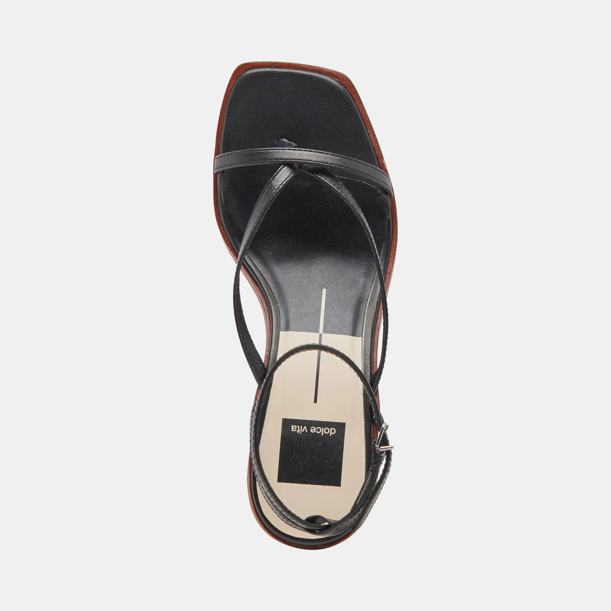 BANITA WIDE SANDALS BLACK LEATHER