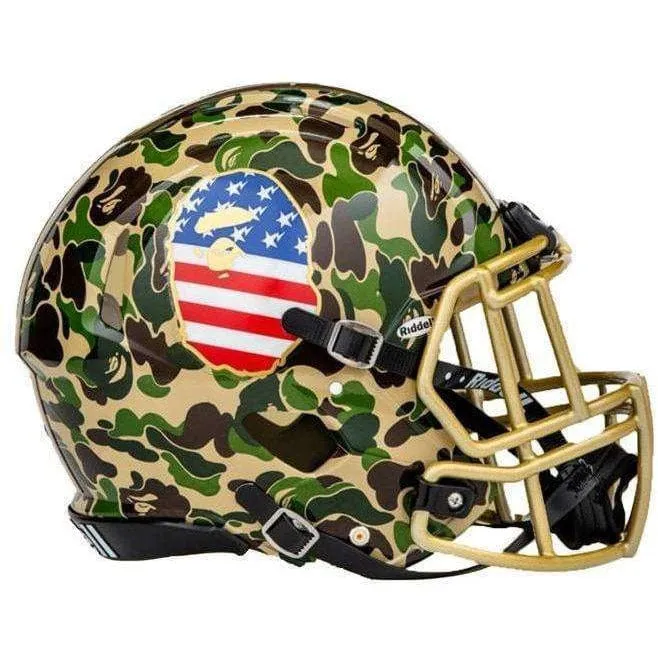 BAPE x Adidas Riddell Helmet Green