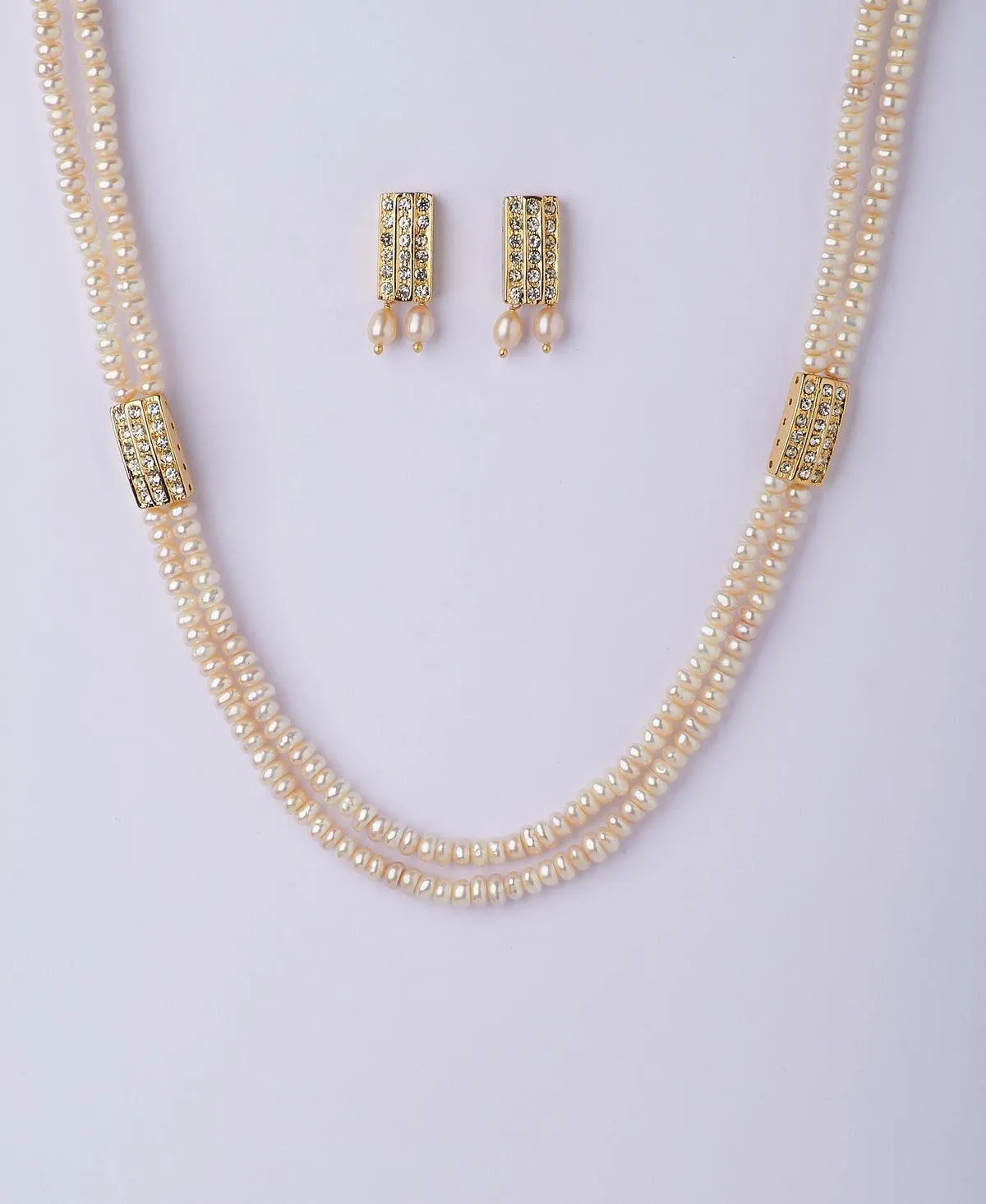 Beautiful Real Pearl Necklace Set