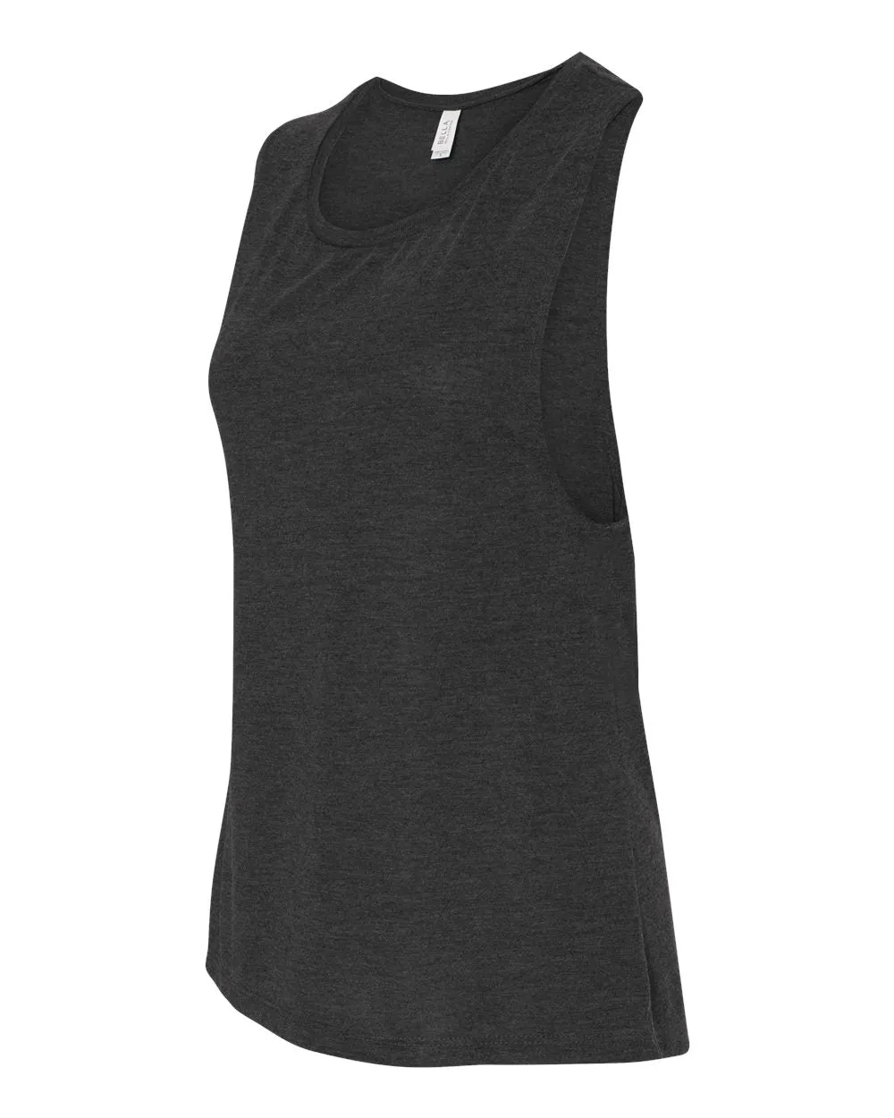 Bella   Canvas 8803 Women's Flowy Scoop Muscle Tank - Dark Grey