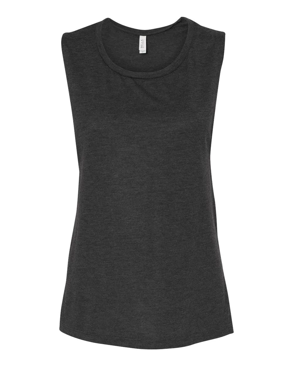 Bella   Canvas 8803 Women's Flowy Scoop Muscle Tank - Dark Grey