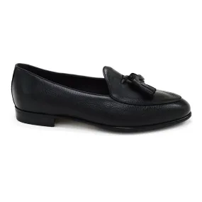 Berwick 1707 Tassel Belgian Loafer (4951) -Black Deerskin