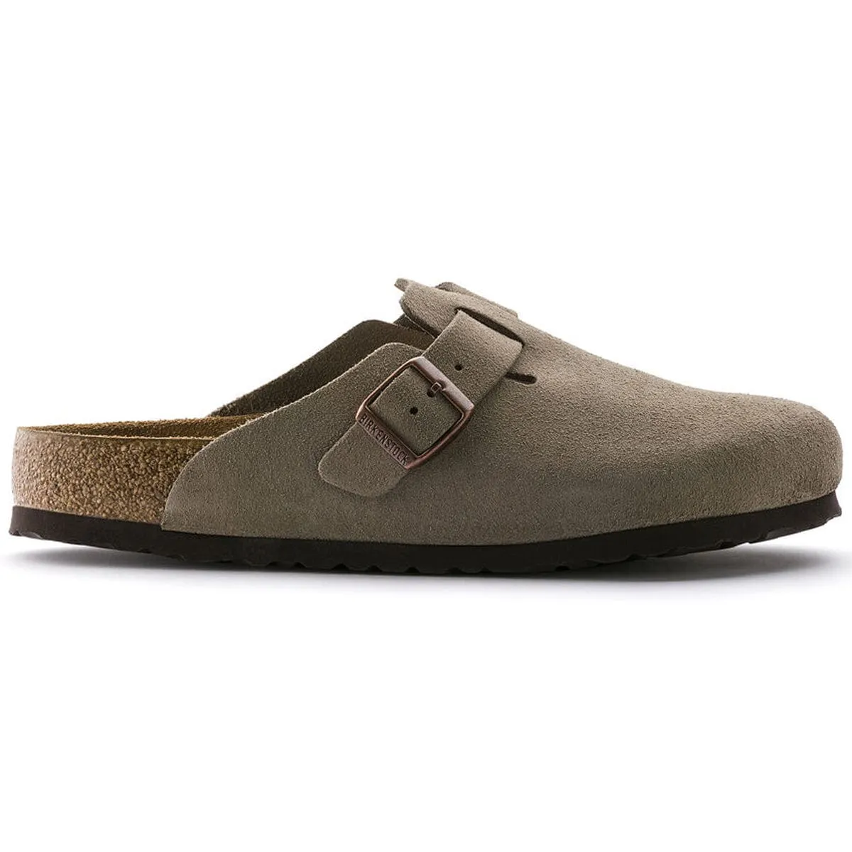 Birkenstock Boston Soft Footbed Regular Taupe Suede