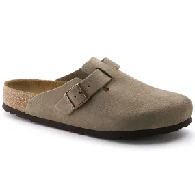 Birkenstock Boston Soft Footbed Regular Taupe Suede