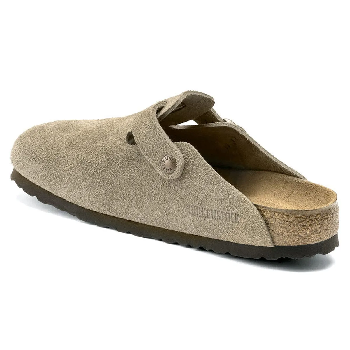 Birkenstock Boston Soft Footbed Regular Taupe Suede