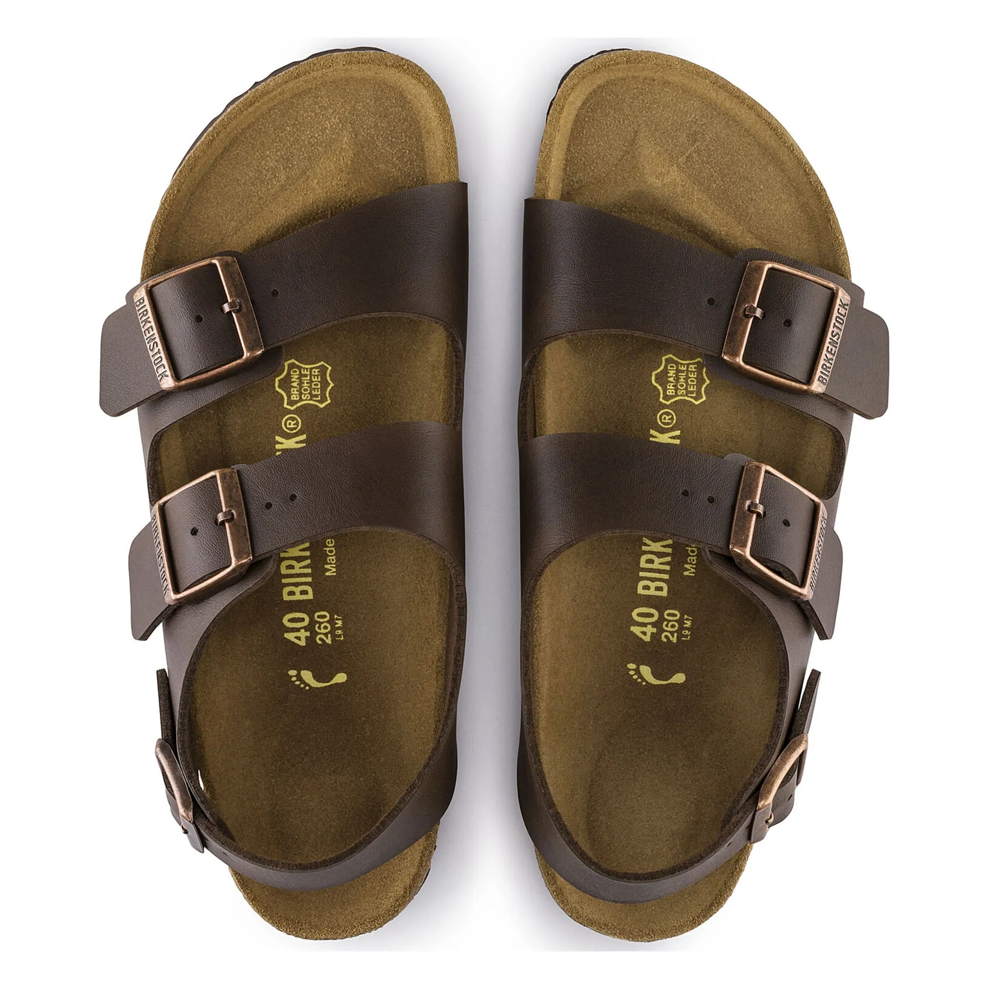 Birkenstock Milano BF Sandals - Dark Brown