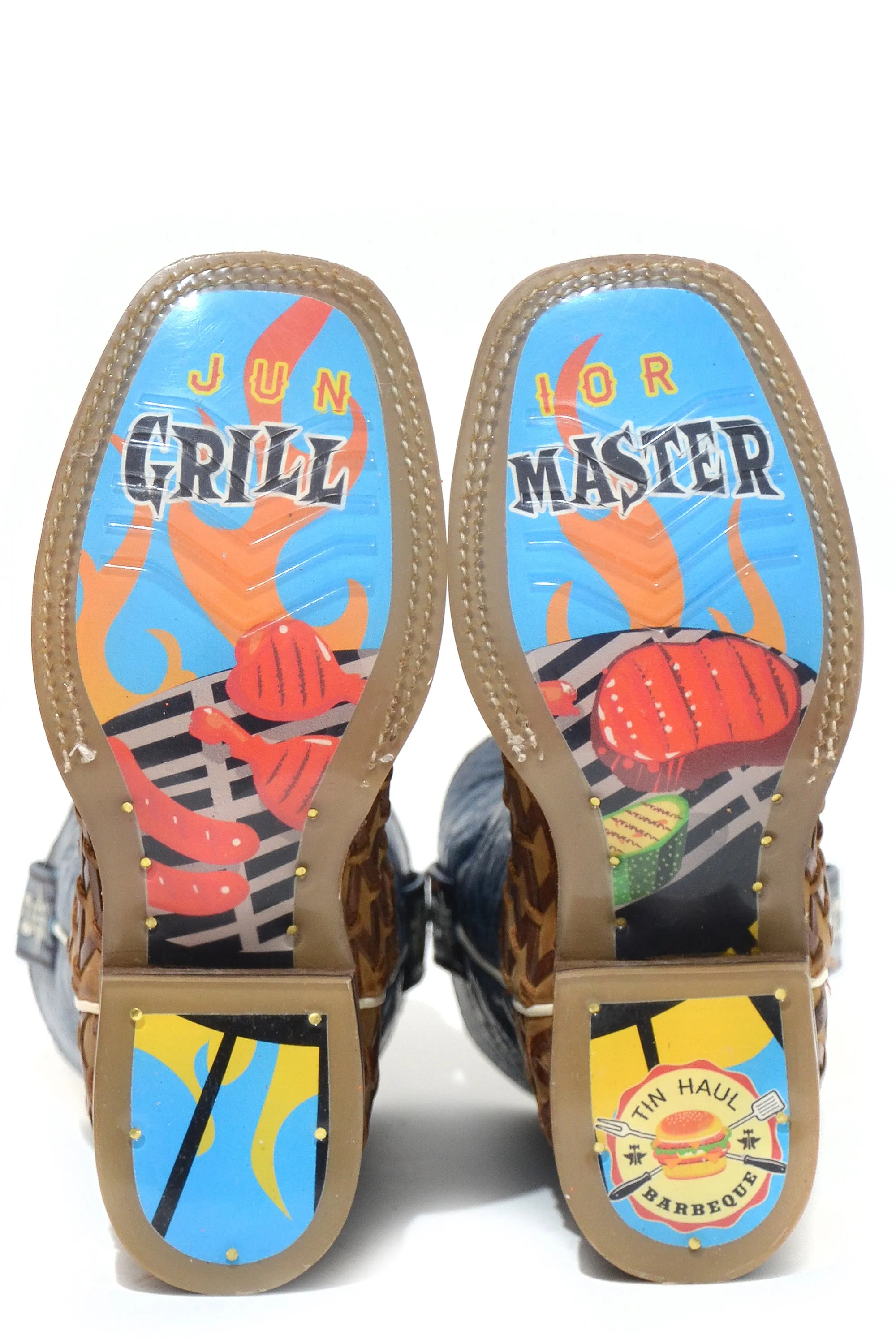 Boys Tin Haul "Grill Master Junior" Western Square Toe Boot