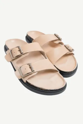 Brador Two Strap Sandal - Nude