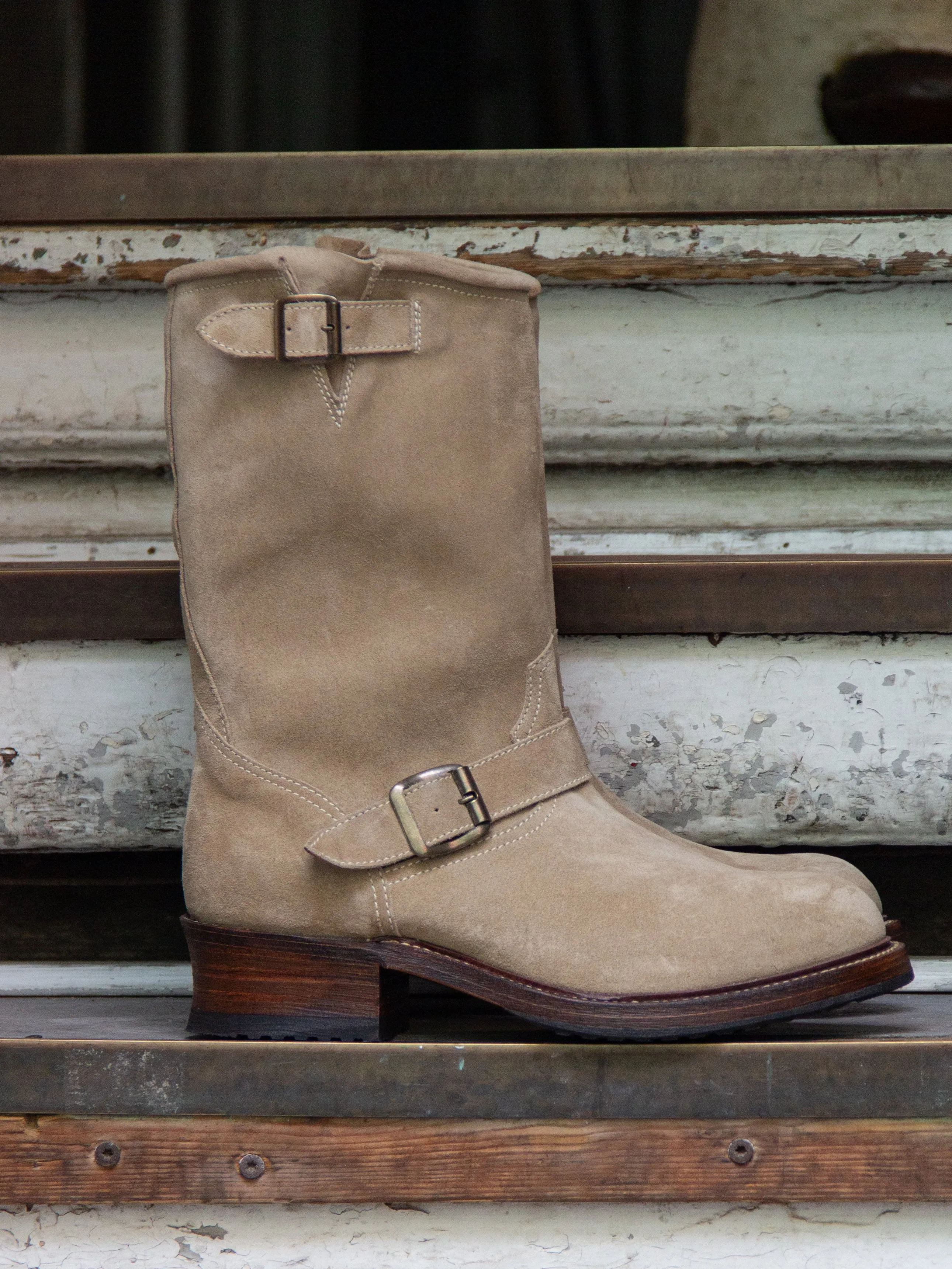 Bright Shoemakers, Engineer Boot, Desert Suede