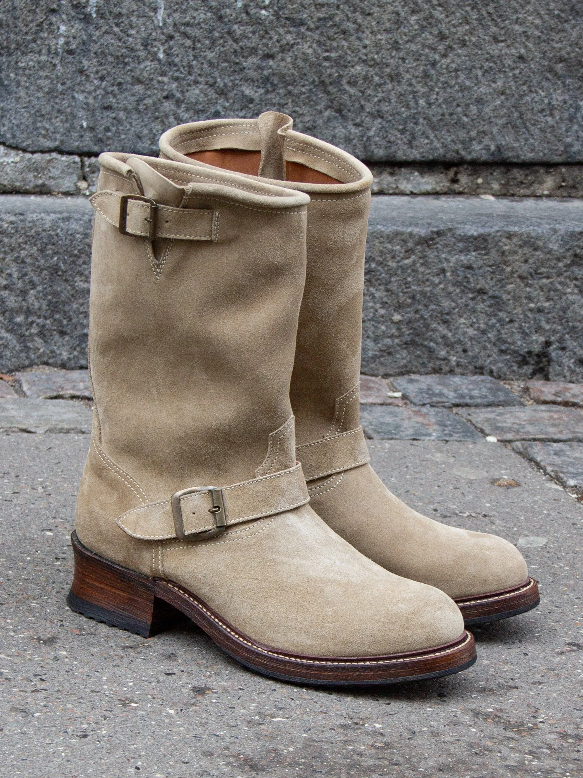 Bright Shoemakers, Engineer Boot, Desert Suede