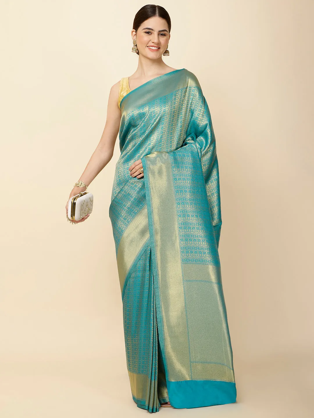 Brocade Zari Jaal Woven Handloom Saree