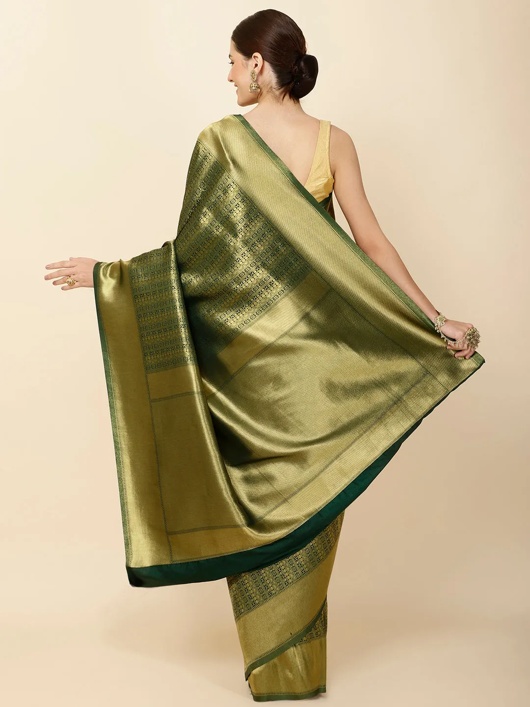 Brocade Zari Jaal Woven Handloom Saree