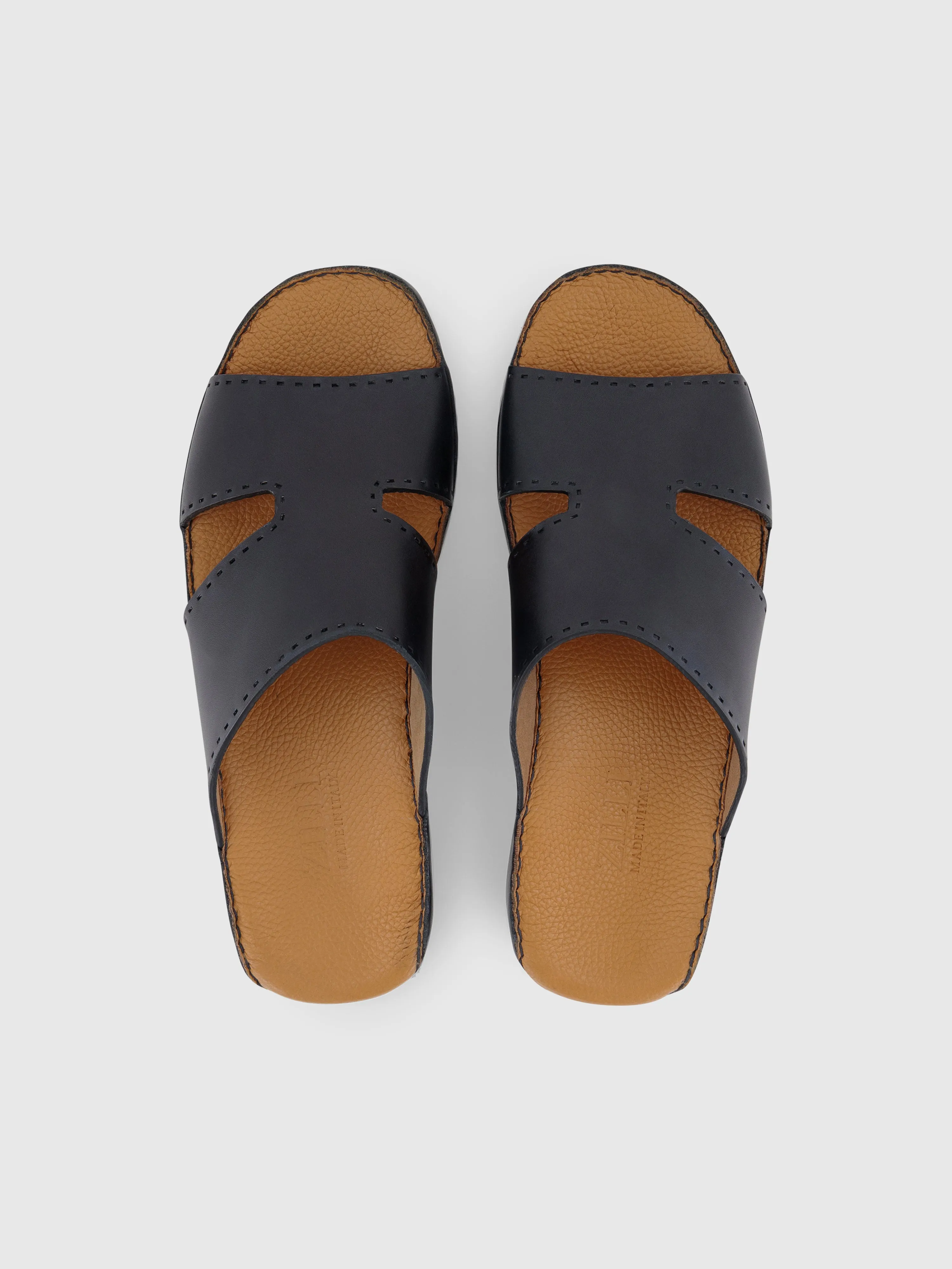 Calfskin Sandals Dark Navy