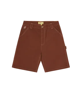 CANVAS CARPENTER SHORTS - BROWN