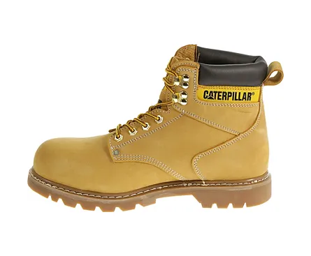 Caterpillar Men's Honey Nubuck Second Shift Steel Toe Work Boot