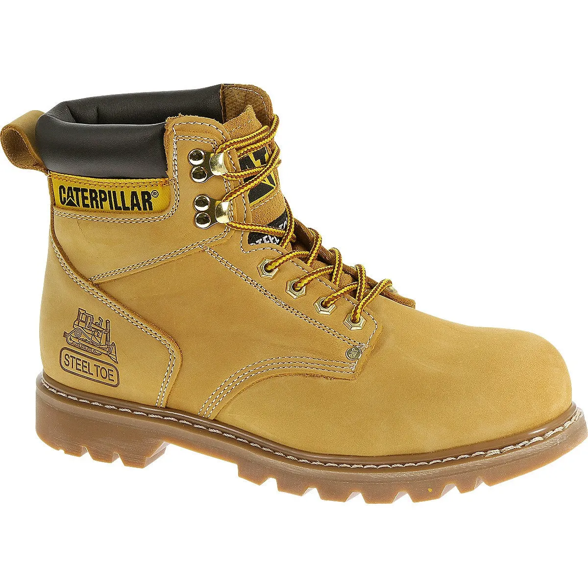 Caterpillar Men's Honey Nubuck Second Shift Steel Toe Work Boot