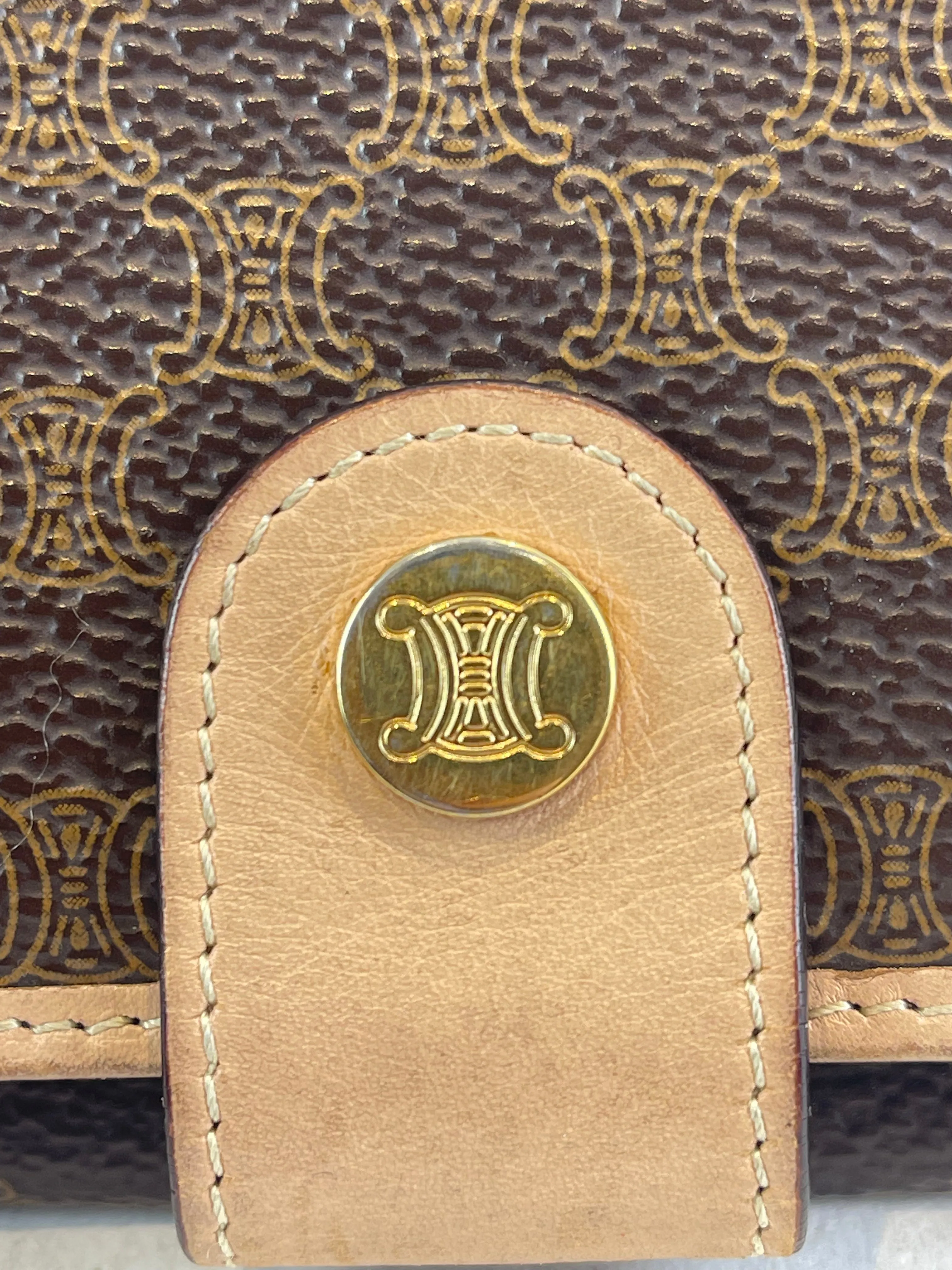 Celine Monogram Canvas Wallet