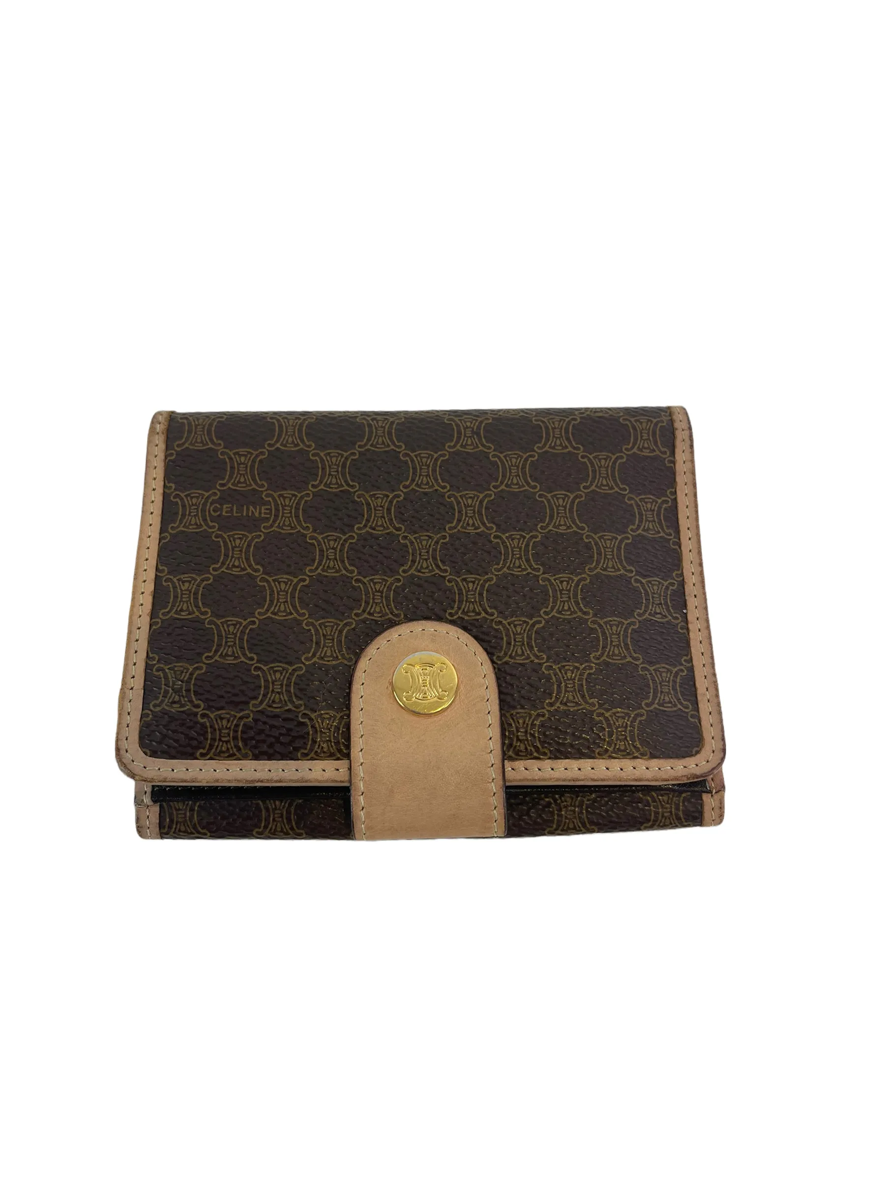 Celine Monogram Canvas Wallet