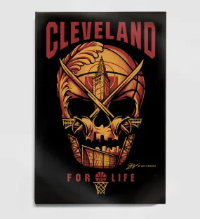 Cleveland Basketball For Life Canvas Artwork