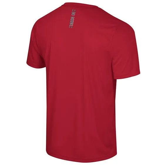 Colosseum Crimson Men's WAZZU Dri-Fit Tee