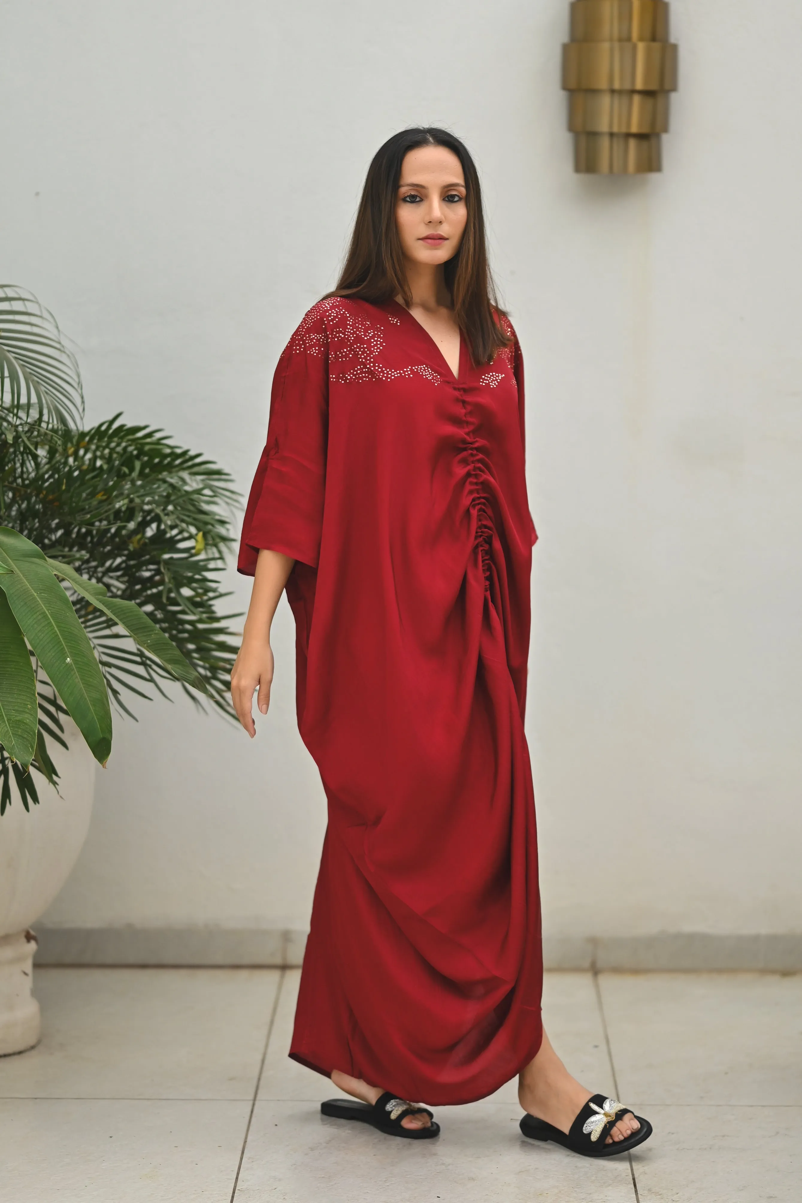 CRIMSON SKY KAFTAN