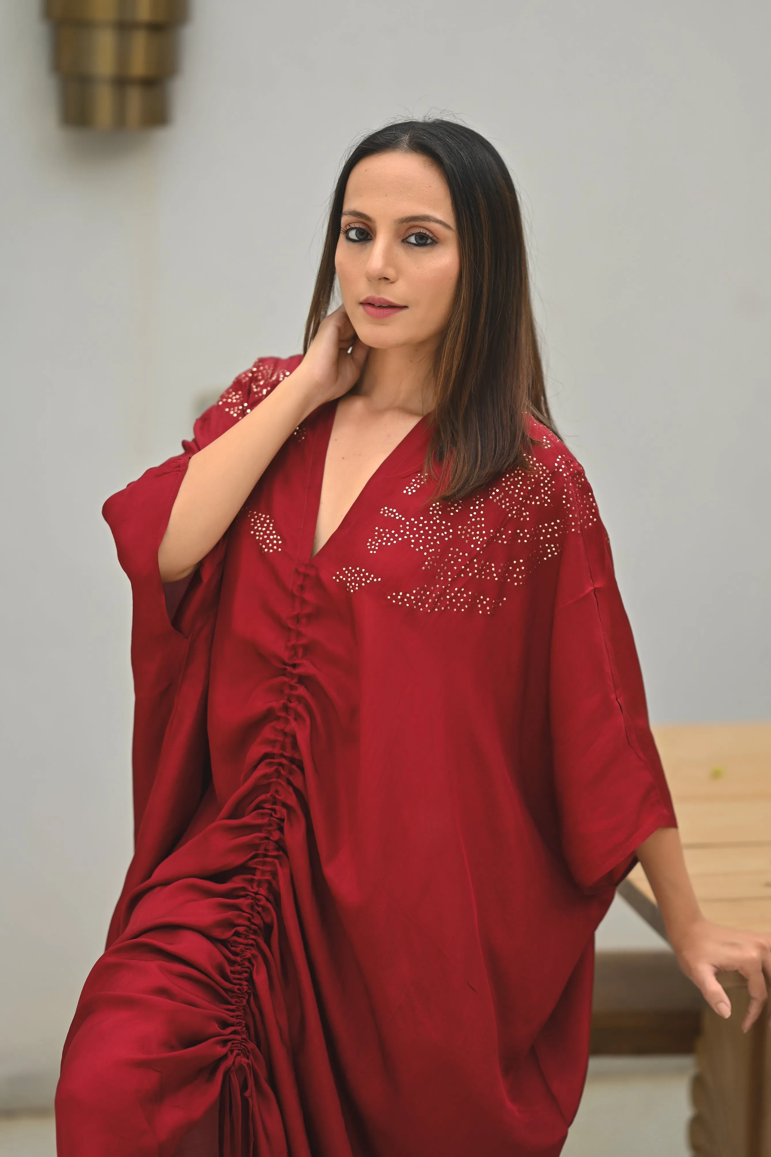 CRIMSON SKY KAFTAN