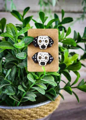 Dalmatian Dog Post Earrings