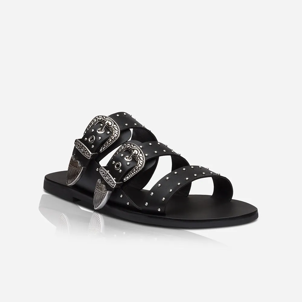 Eastwood Stud Slide Black/Silver